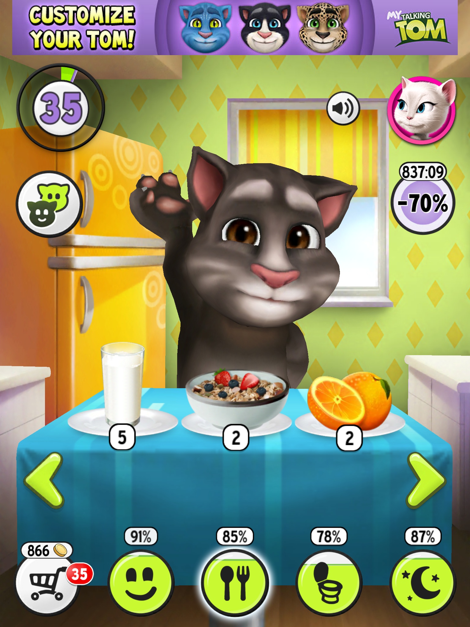 Android apps download: My Talking Tom UNLIMITED MONEY